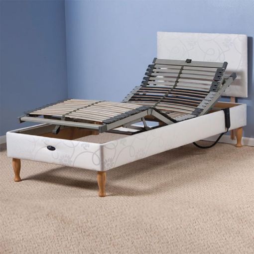 Picture of Devon Bed-4ft 6in (2x2ft 3in') Maria  Fabric, Sync Kit