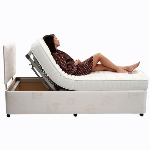 Picture of STD DIVAN ADJ BED WITH POCKET SPRUNG MATTRESS 3FT COMPLETE