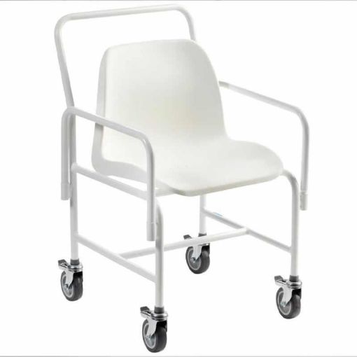 Picture of Hallaton mobile shower chair fixed ht 2 brake