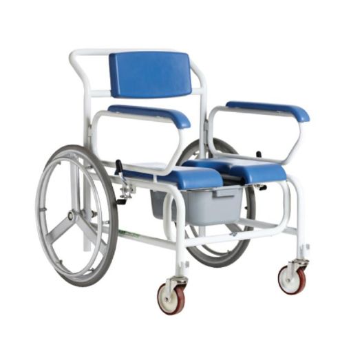 Picture of Cobi Rehab Shower Commode Wheeler with butterfly armrests, seat width 71cm