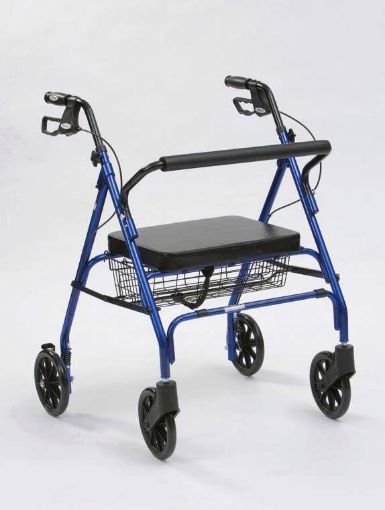 Picture of Heavy Duty Rollator 35st Weight Capacity   BLUE 