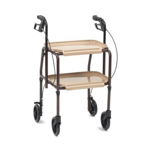 Picture of Adj. height walking aid trolley + brakes  - KD version