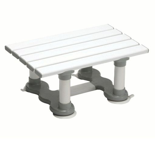 Picture of Slatted Bathseat Standard 5 Slats 6" White