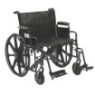 Picture of #SENTRA WHEELCHAIR, 24inch, BLACK, SP WITH DRUM BRAKES