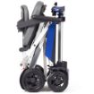 Compact Manual Fold Plus scooter folded to fit in a standard hatchback car boot