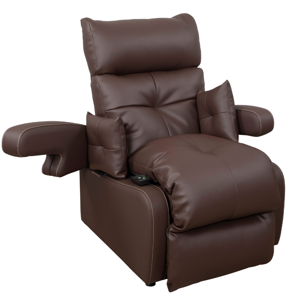 Buy Cocoon Dual Motor Riser Recliner | Velvet Brown | Better Living