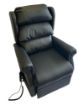 Picture of Joyce Riser Recliner - Black Faux Leather